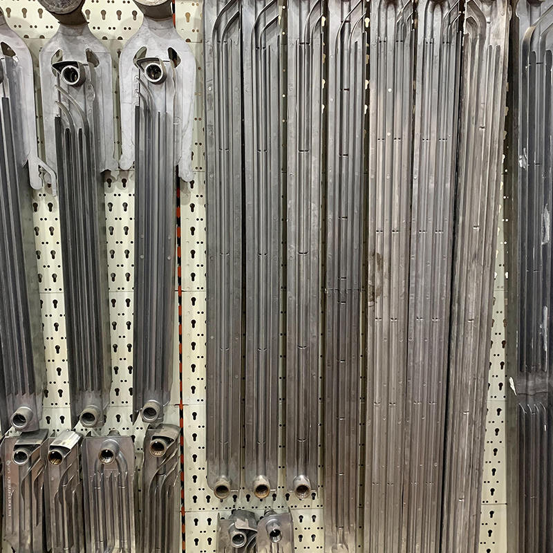 Double steel pipe radiator